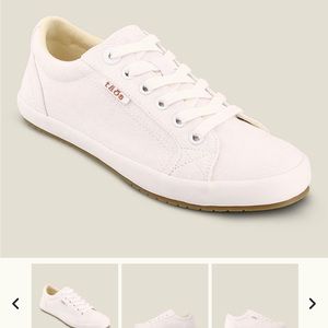 Taos Star Canvas White Sneakers size 5